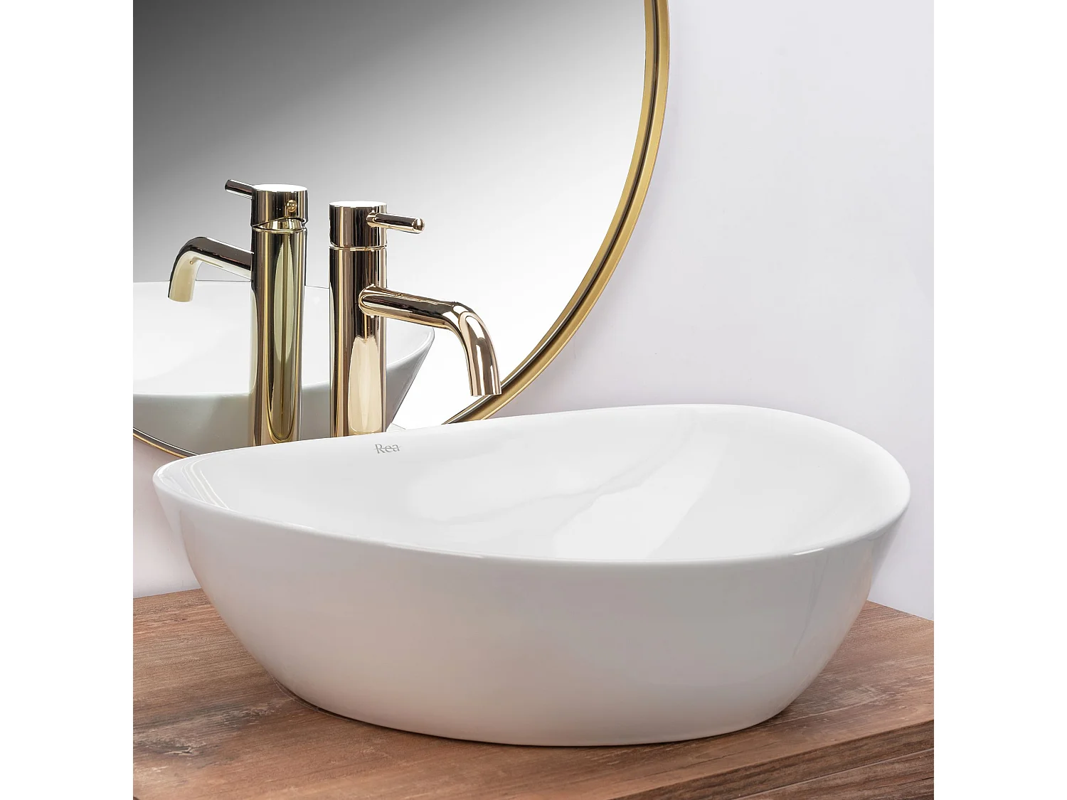 Vasque À Poser Rea Andrea White