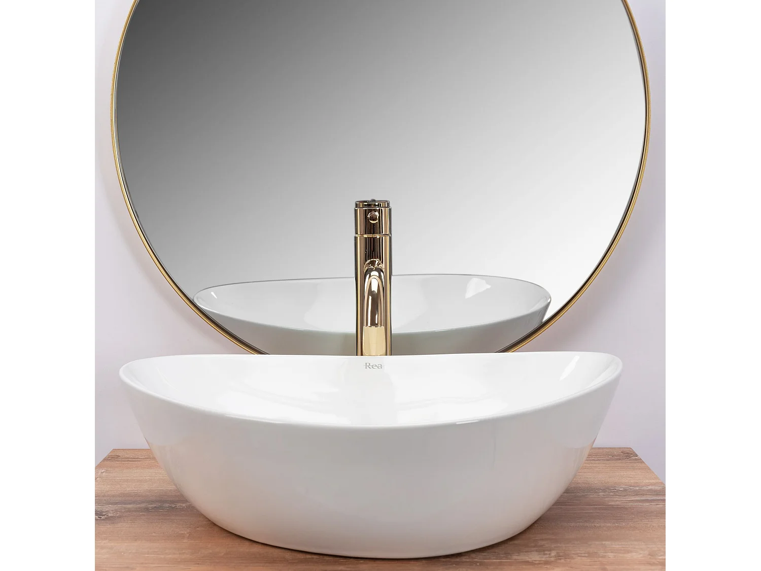 Vasque À Poser Rea Andrea White