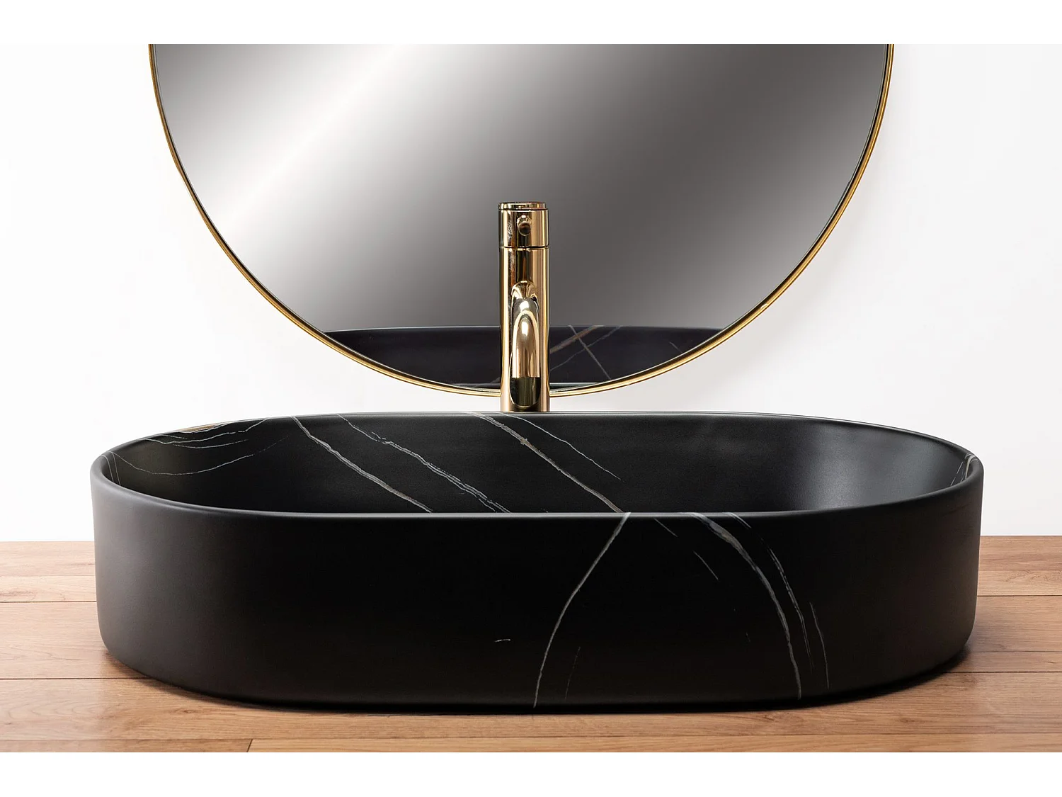 Opzetwastafel Rea Nadia 60 Stone Black