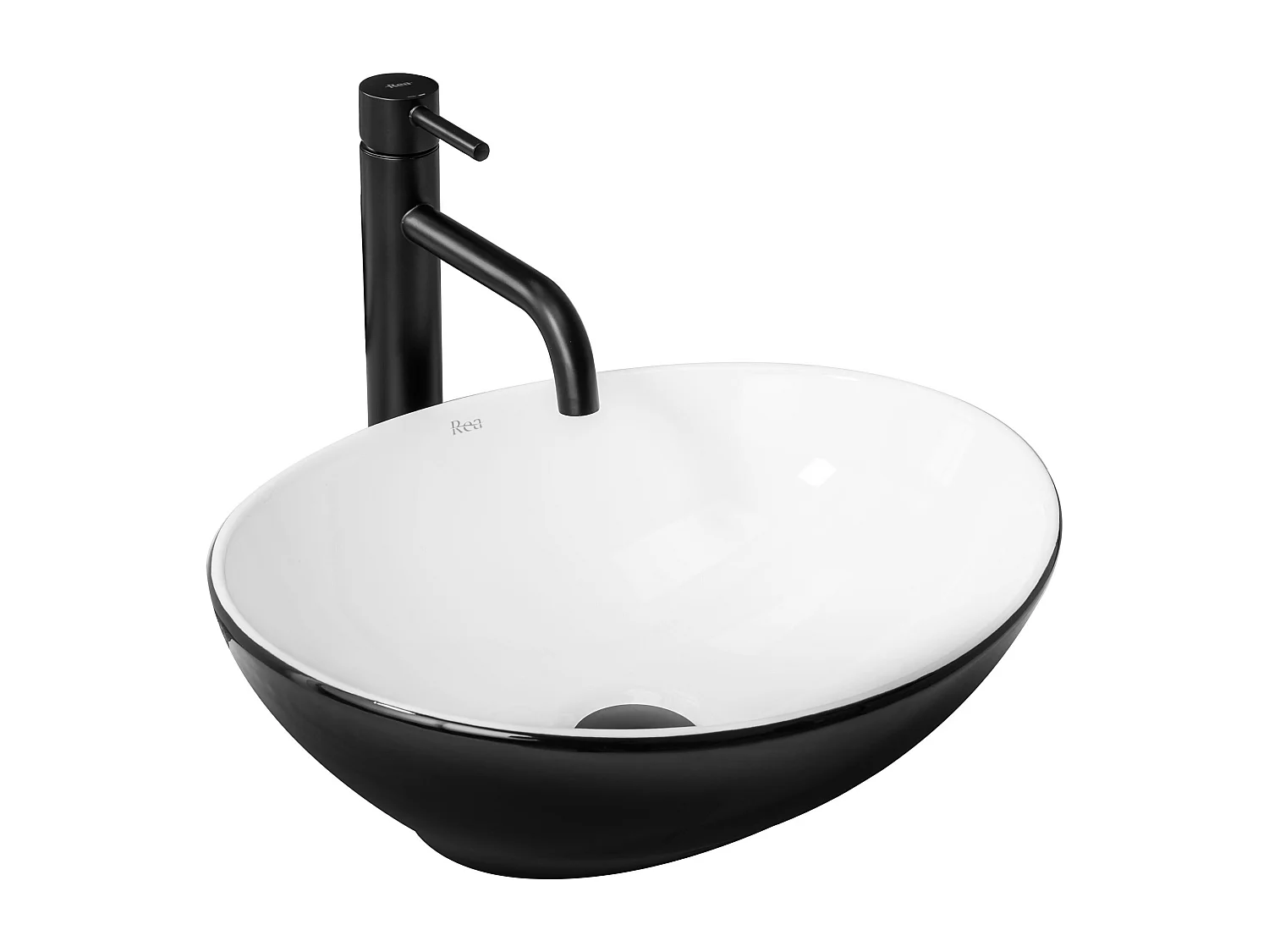 Aufsatzwaschbecken Rea Sofia Black White