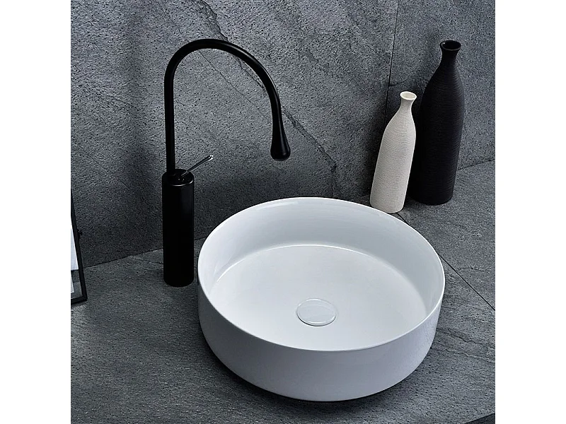 Lavabo Sobre Encimera Rea Elma White