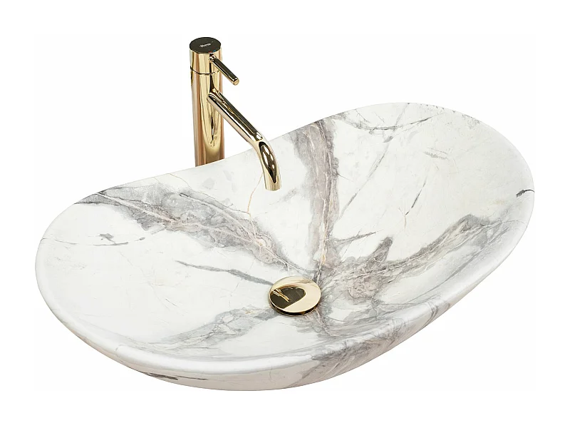 Vasque À Poser Rea Royal Sand White