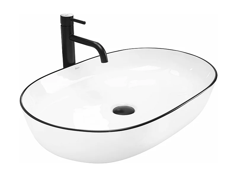 Lavatório De Apoio Rea Cleo 61 Black Gold