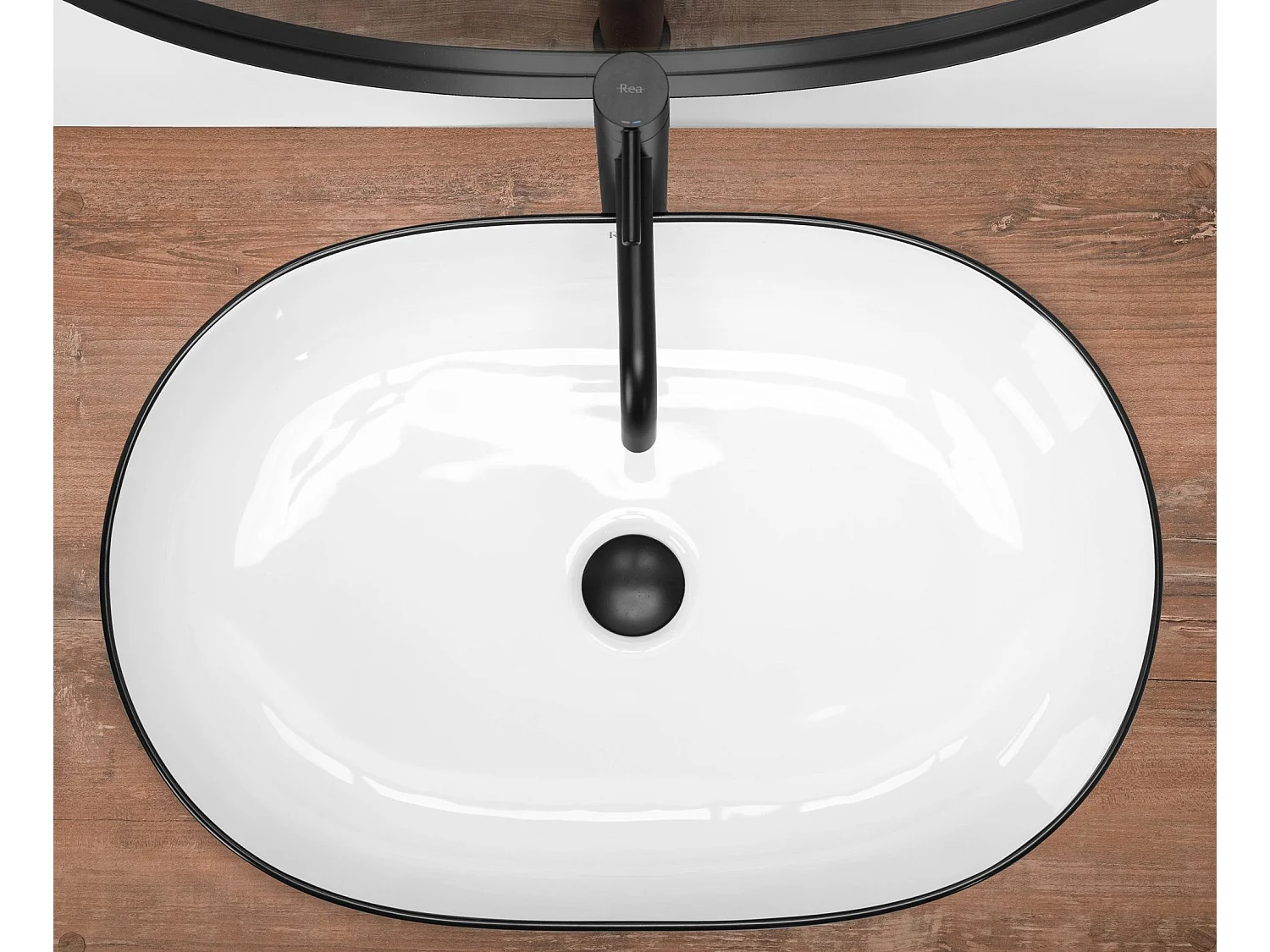 Vasque À Poser Rea Cleo 61 Black Gold