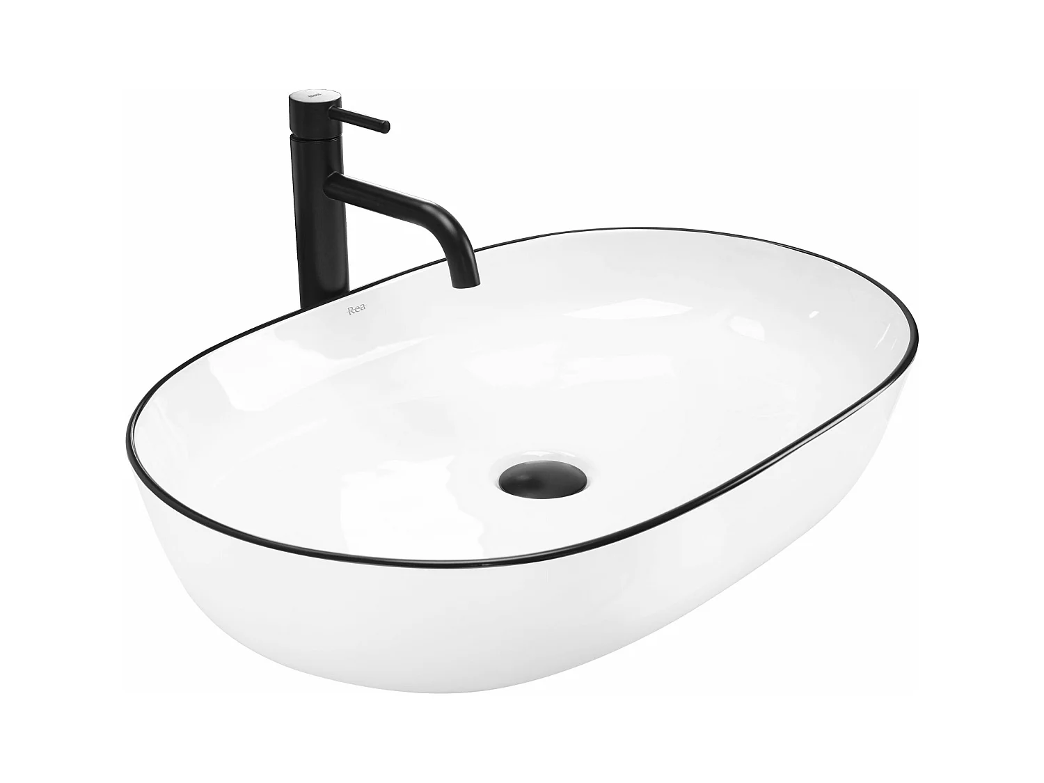 Vasque À Poser Rea Cleo 61 Black Gold