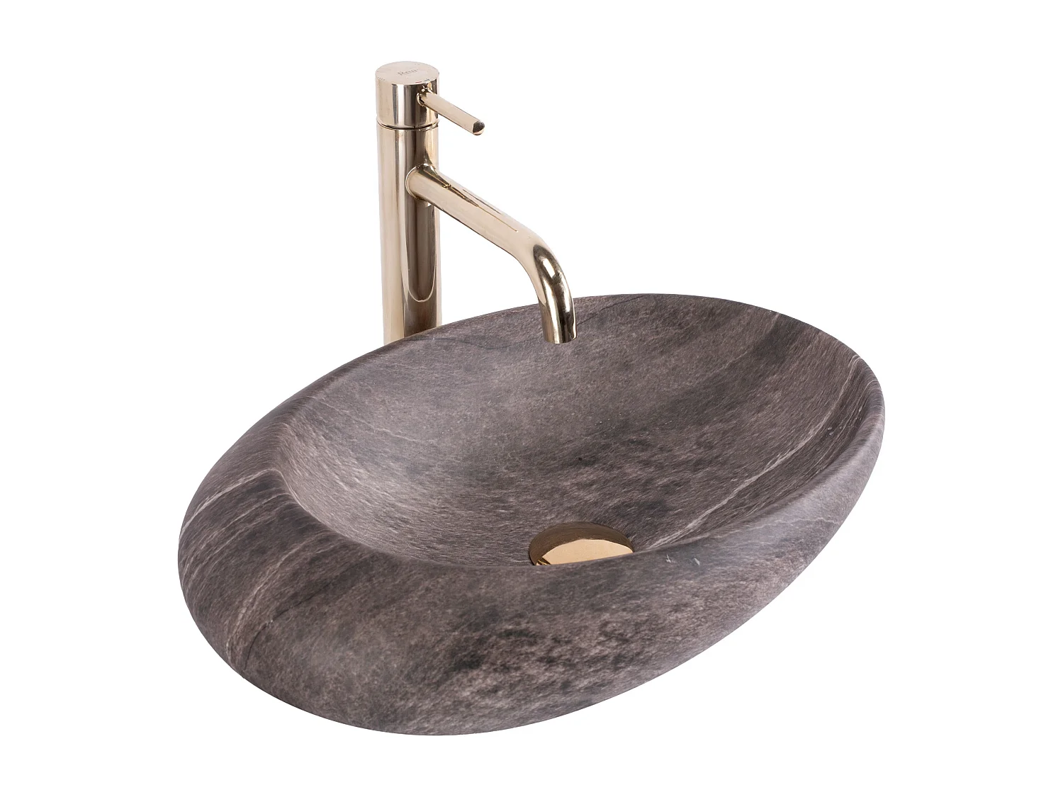 Lavabo Da Appoggio Rea Roxy A Stone D. Grey