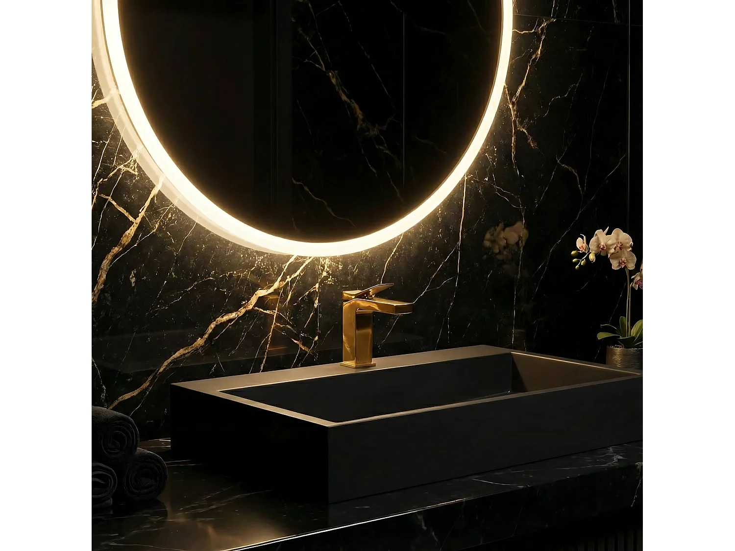 Vasque En Conglomérat Rea Goya 60 Black