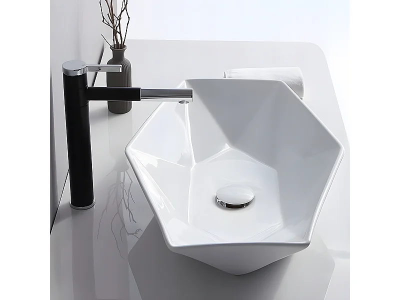 Aufsatzwaschbecken Rea Vegas White