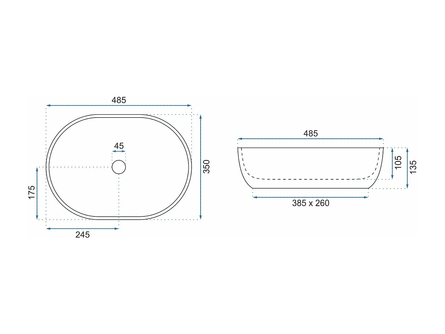 Vasque À Poser Rea Lara Stone Beige