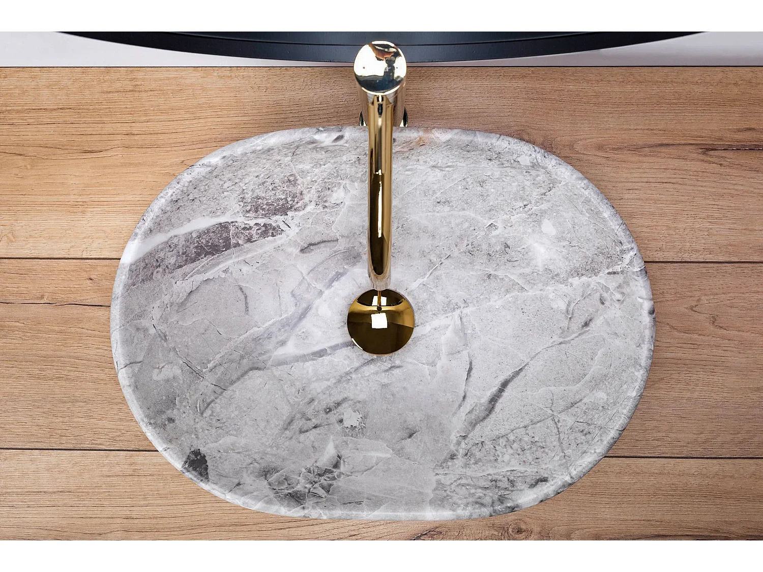 Lavabo Sobre Encimera Rea Lara Stone Beige