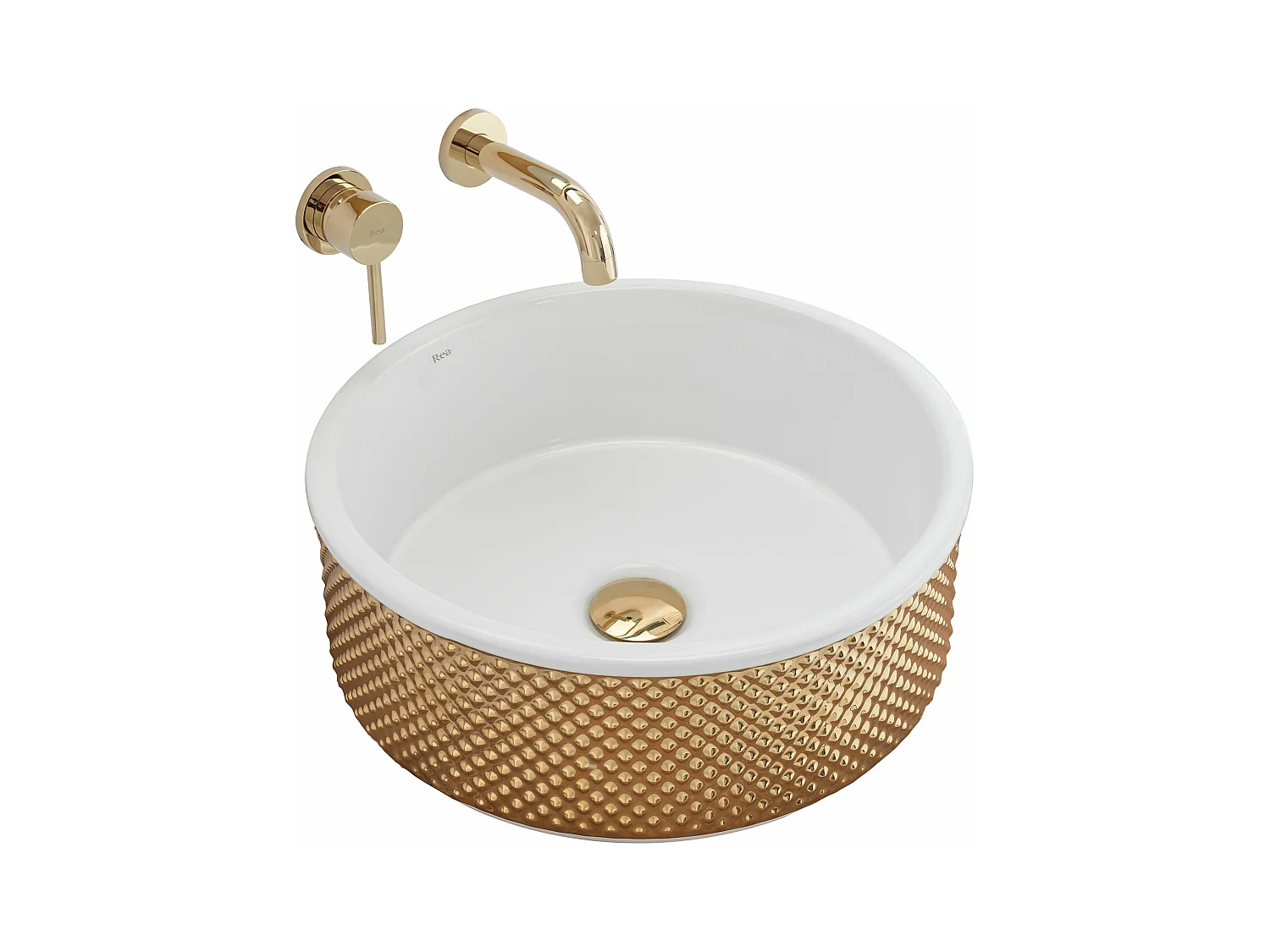 Opzetwastafel Rea Helen White Gold
