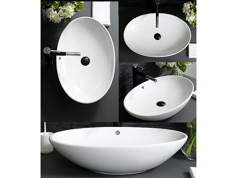 Vasque À Poser Rea Olga White