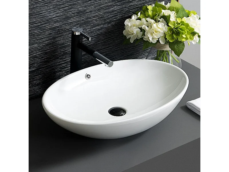 Vasque À Poser Rea Olga White