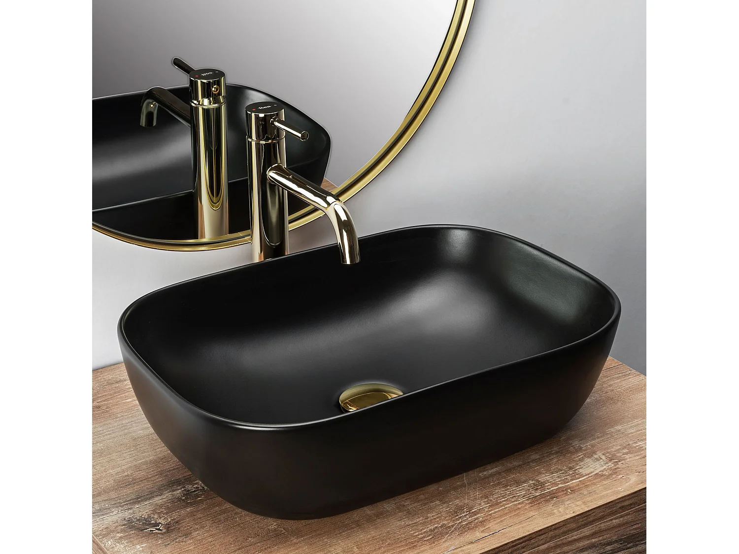 Aufsatzwaschbecken Rea Belinda Black