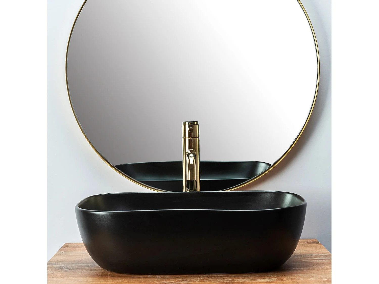 Lavabo Da Appoggio Rea Belinda Black