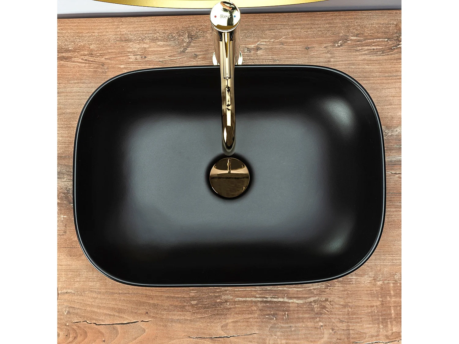 Lavabo Da Appoggio Rea Belinda Black