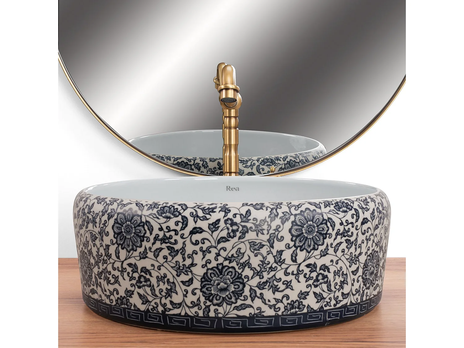 Lavabo Sobre Encimera Rea Florisa White