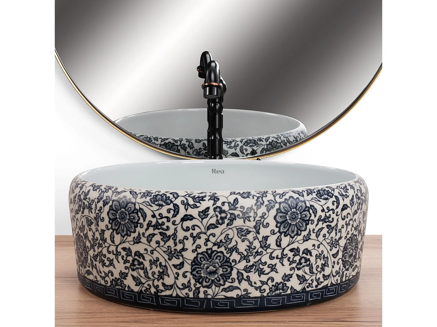 Lavabo Sobre Encimera Rea Florisa White