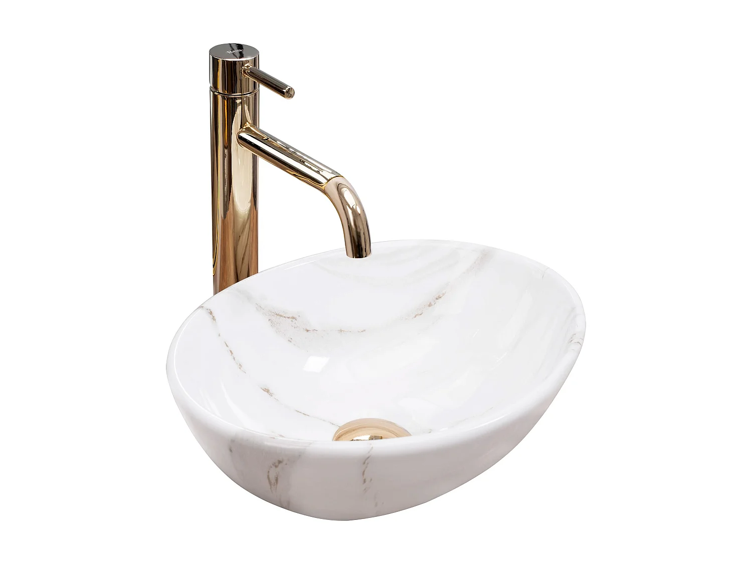 Opzetwastafel Rea Sofia Mini Aiax Shiny White