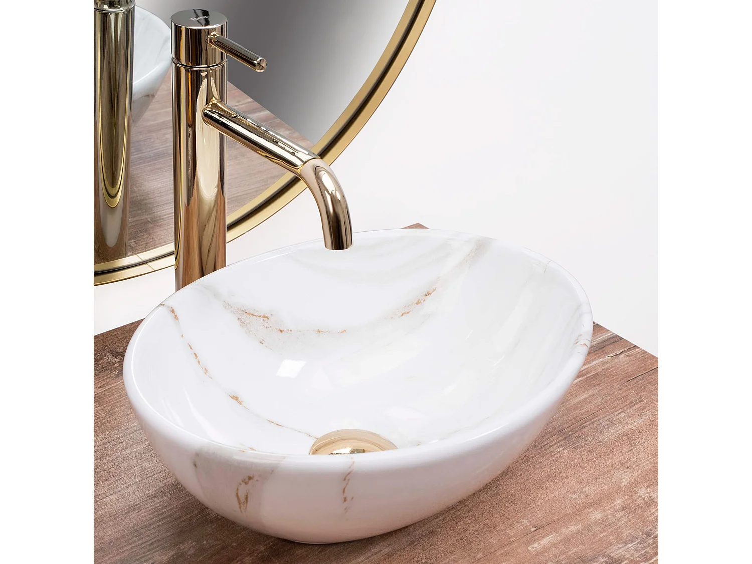 Opzetwastafel Rea Sofia Mini Aiax Shiny White