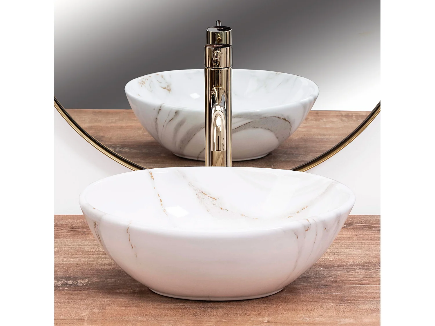 Opzetwastafel Rea Sofia Mini Aiax Shiny White