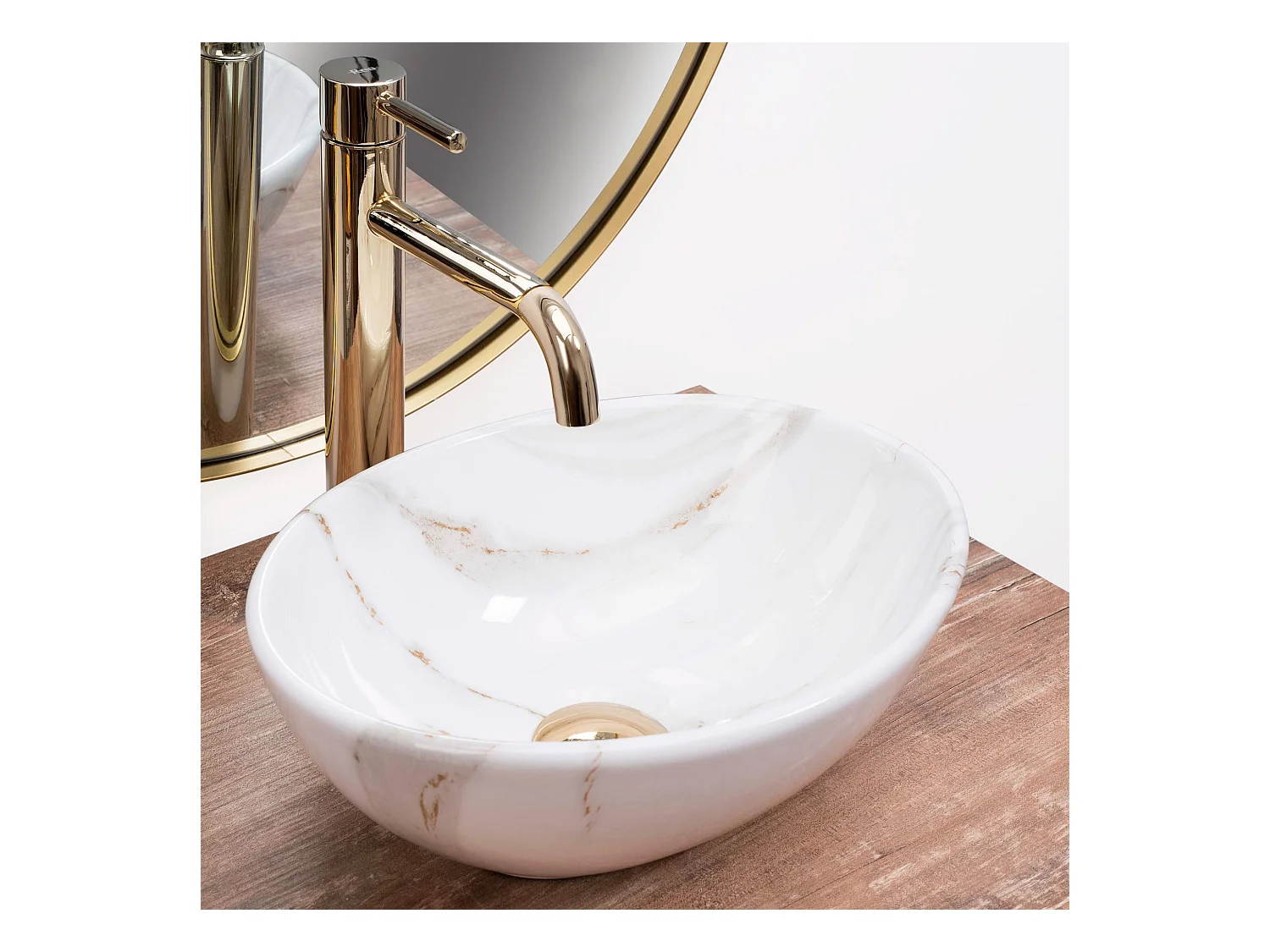 Opzetwastafel Rea Sofia Mini Aiax Shiny White