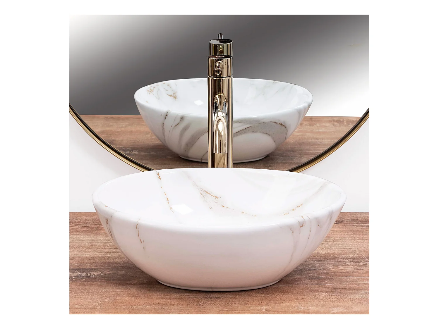 Opzetwastafel Rea Sofia Mini Aiax Shiny White