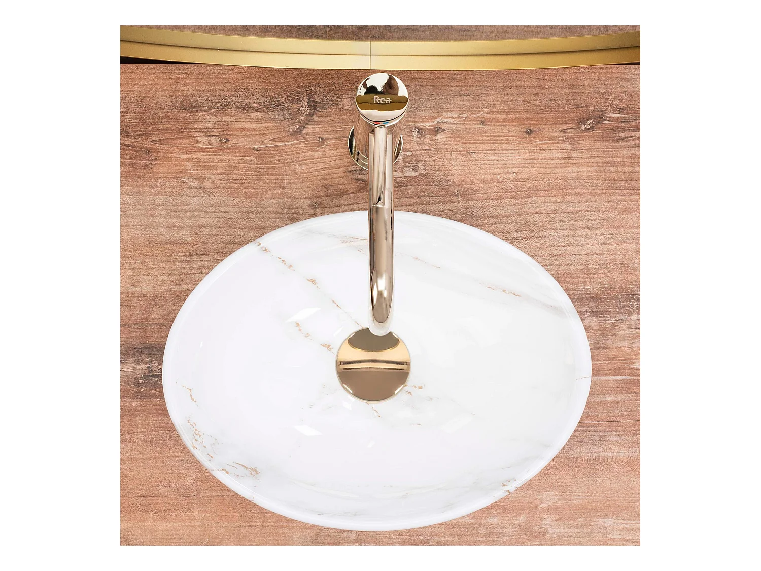 Opzetwastafel Rea Sofia Mini Aiax Shiny White