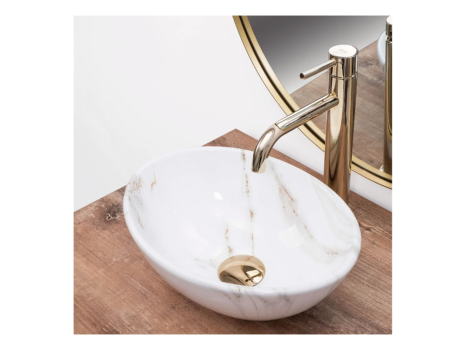 Opzetwastafel Rea Sofia Mini Aiax Shiny White