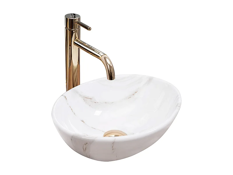 Vasque À Poser Rea Sofia Mini Aiax Shiny White