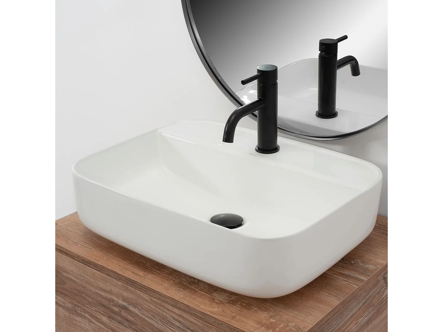 Lavabo Sobre Encimera Rea Martina White