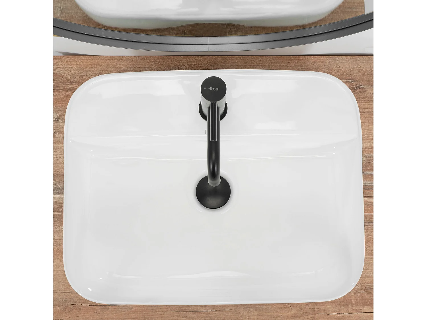 Lavabo Sobre Encimera Rea Martina White