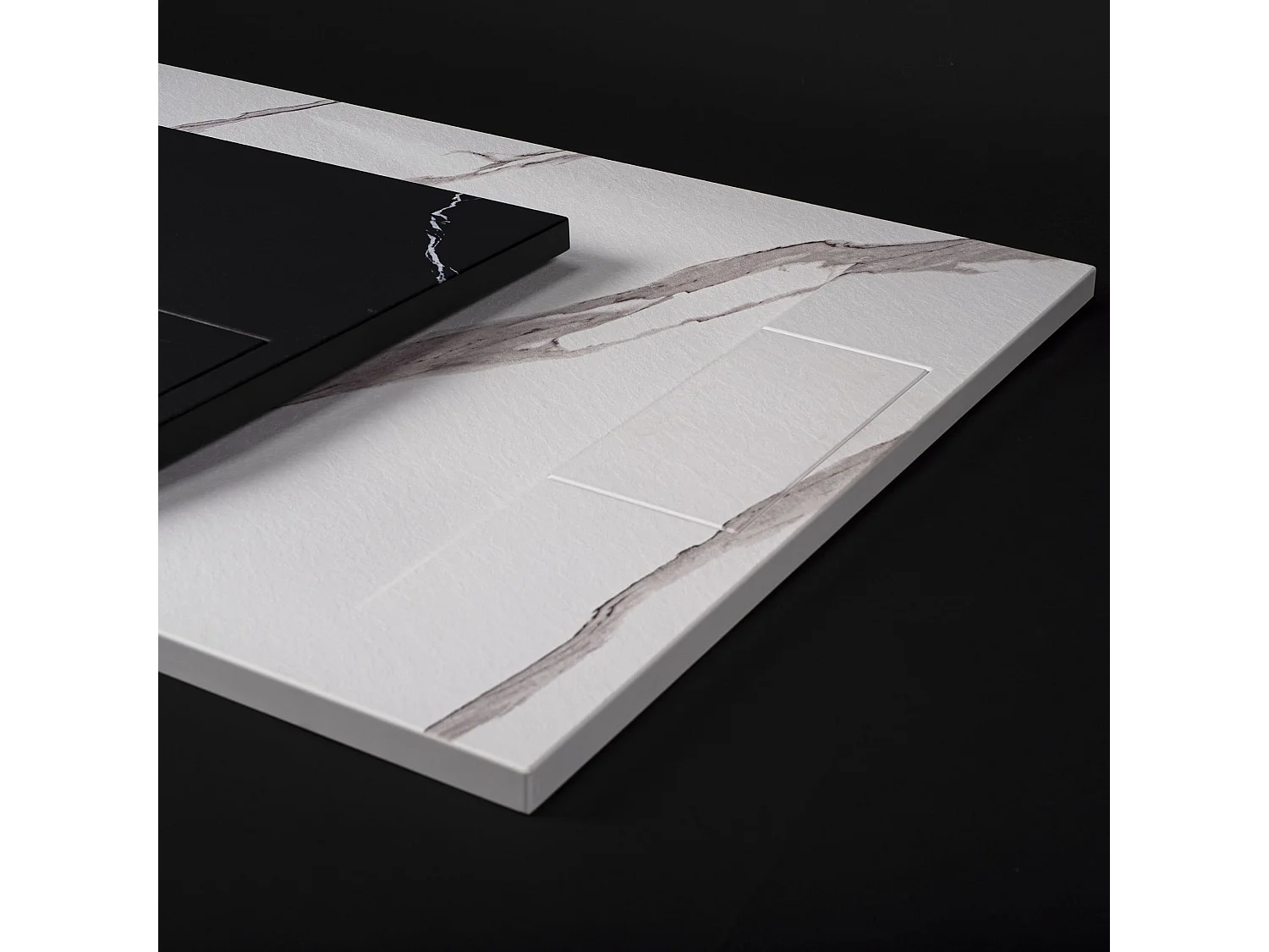 Countertop Basin Rea Cleo 81 Marmo Shiny White 81X41X13,5Cm
