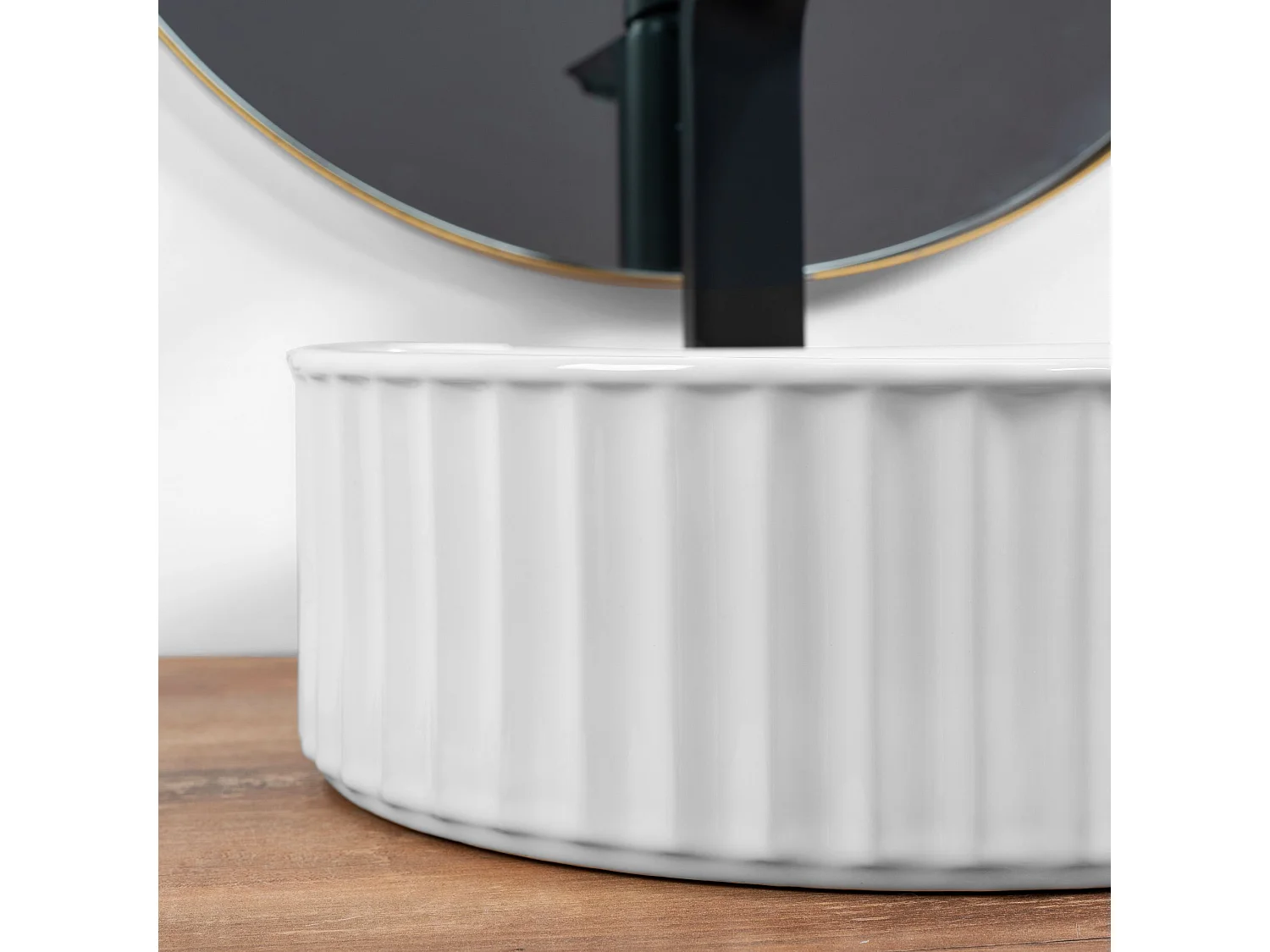 Lavabo Sobre Encimera Rea Charlotte White