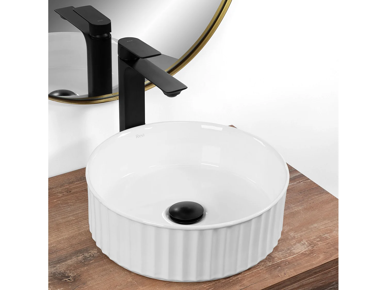 Lavabo Sobre Encimera Rea Charlotte White