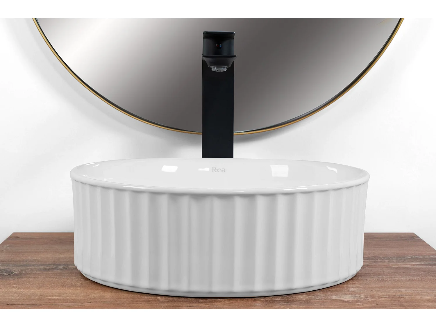 Lavabo Sobre Encimera Rea Charlotte White