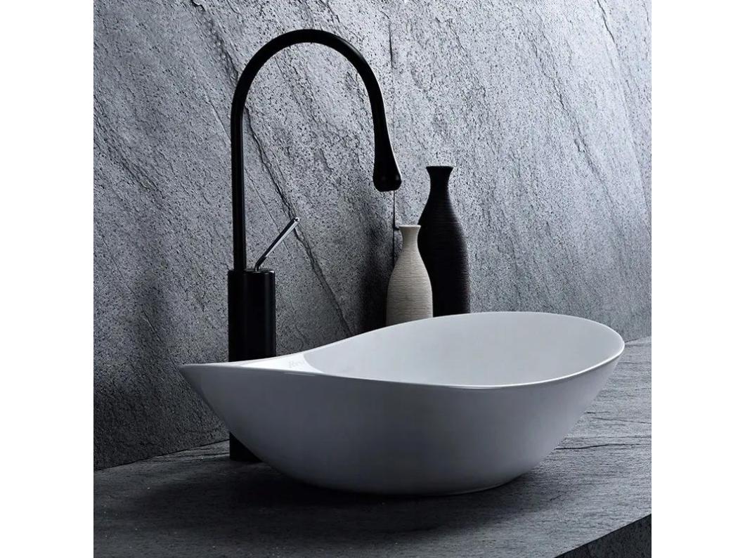 Lavabo Da Appoggio Rea Royal White