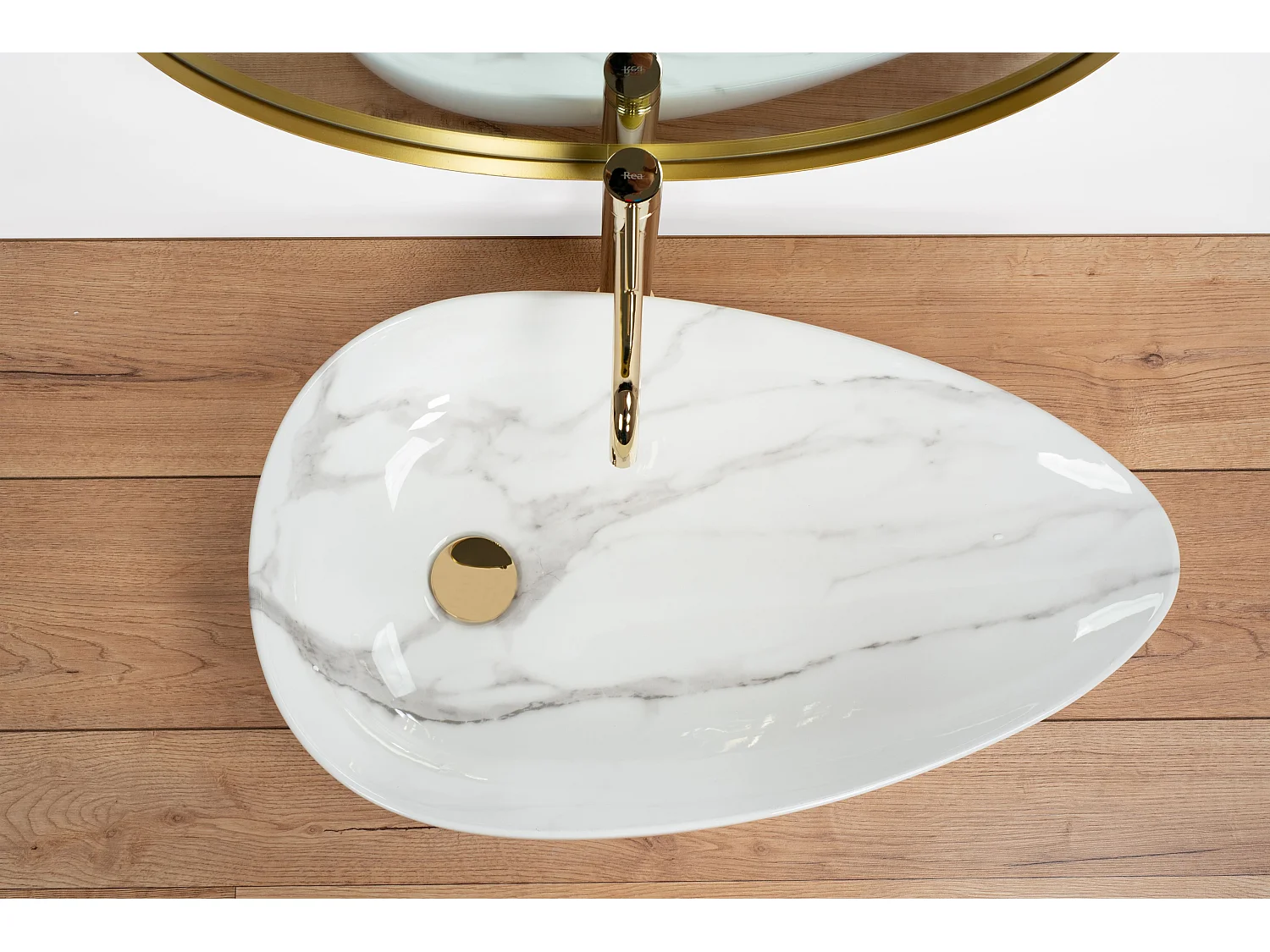 Vasque À Poser Rea Greta 65 Bianco Shiny White