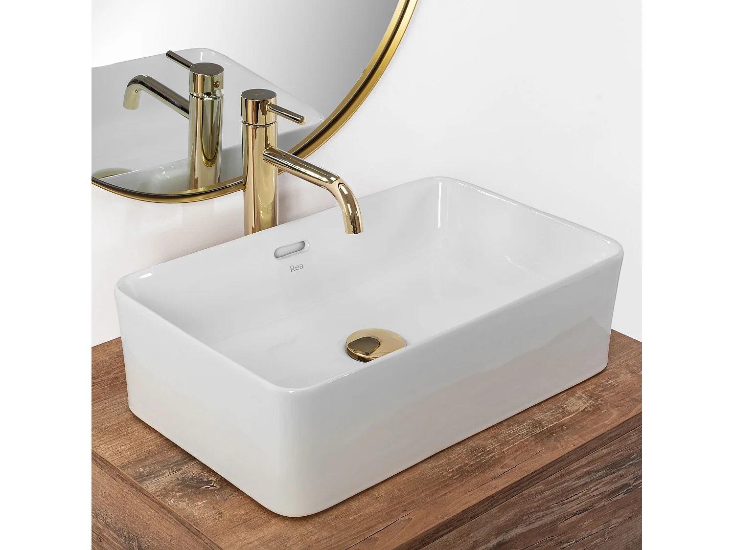 Vasque À Poser Rea Berta 48 White