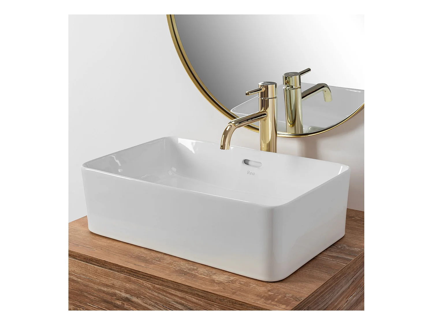 Vasque À Poser Rea Berta 48 White