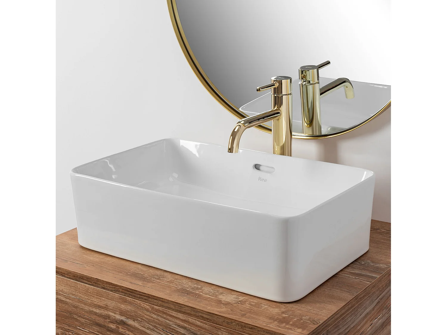 Vasque À Poser Rea Berta 48 White