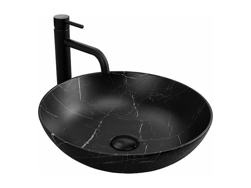 Lavabo Sobre Encimera Rea Fibo Black