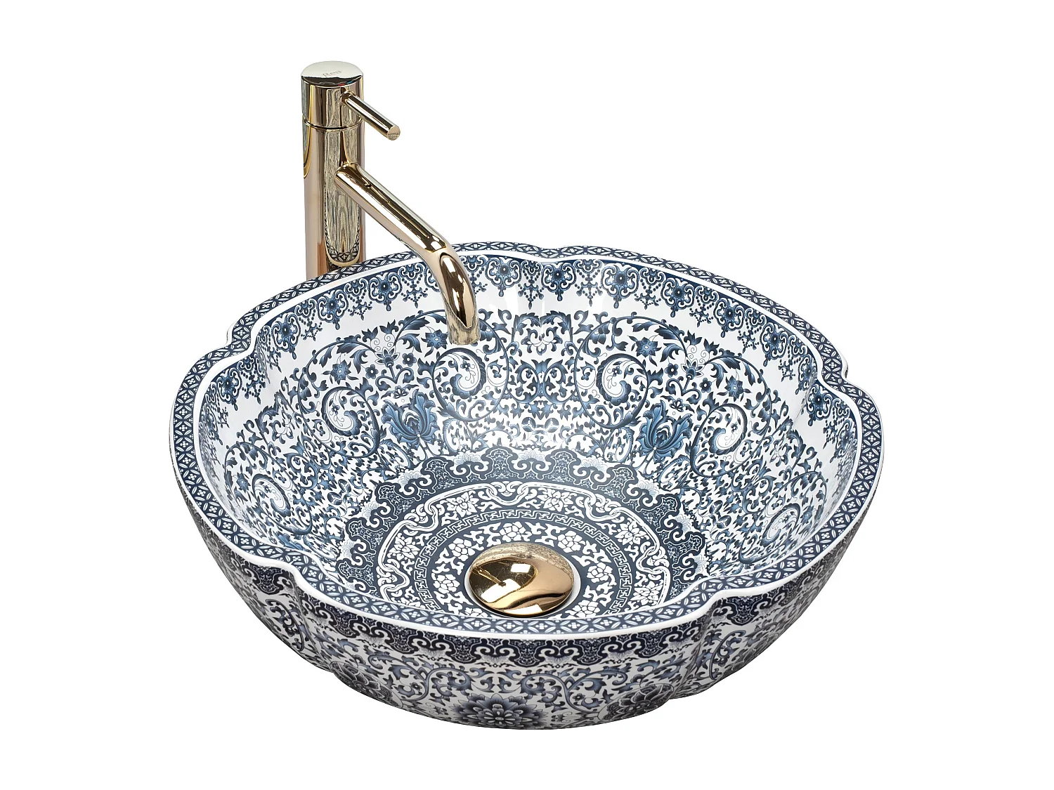 Lavabo Sobre Encimera Rea Vivien Blue