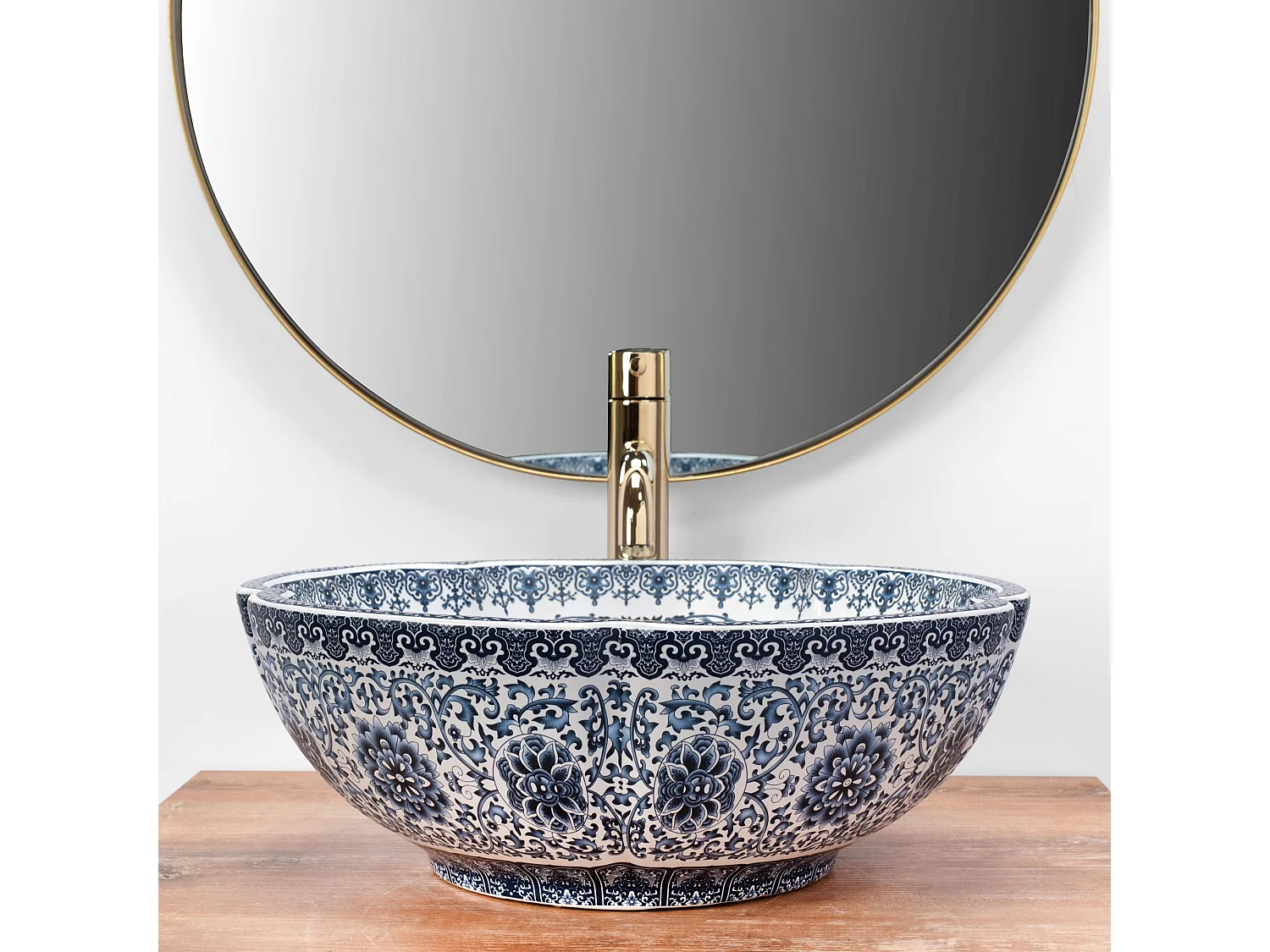 Lavabo Sobre Encimera Rea Vivien Blue