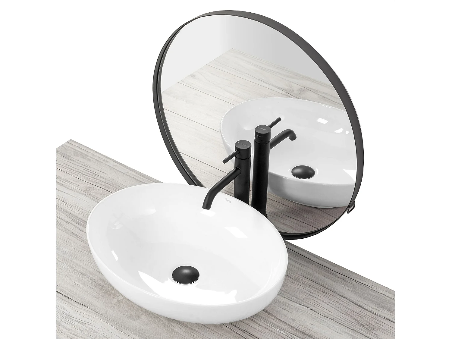 Opzetwastafel Rea Carola White