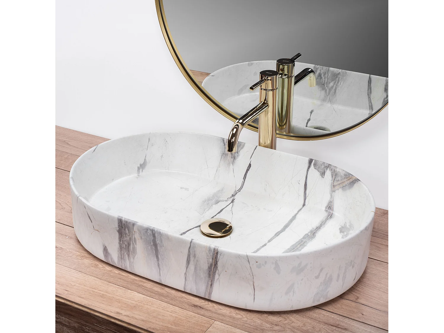 Lavatório De Apoio Rea Nadia 60 Sand White