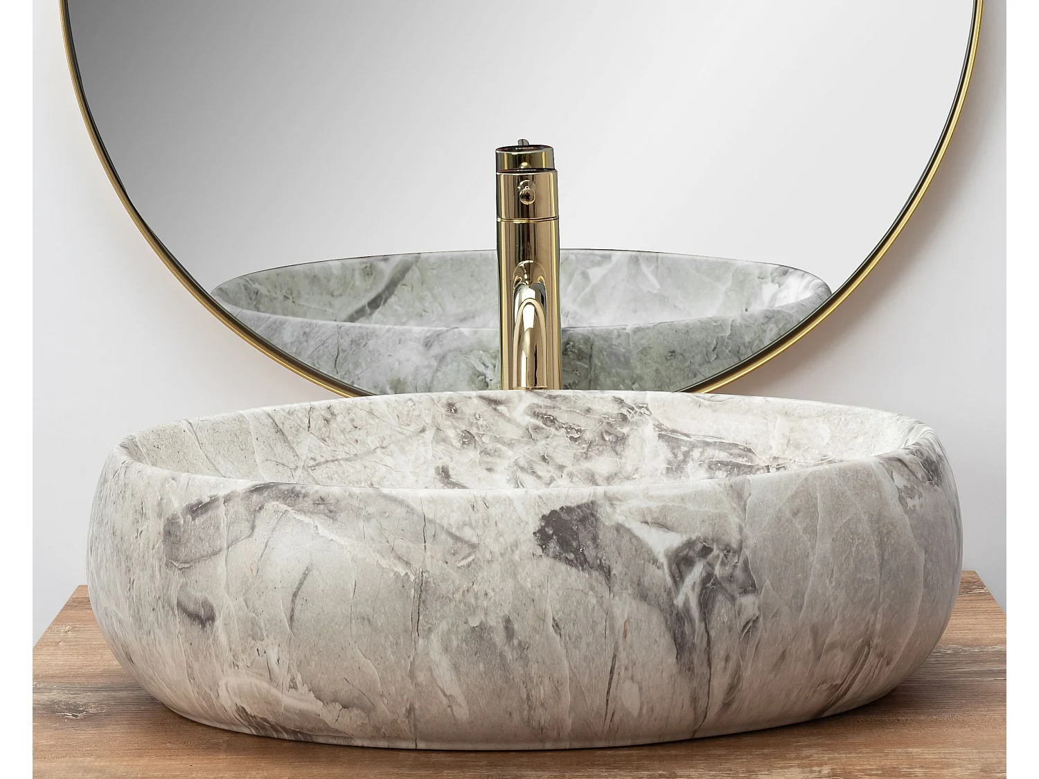 Opzetwastafel Rea Linda Stone Beige