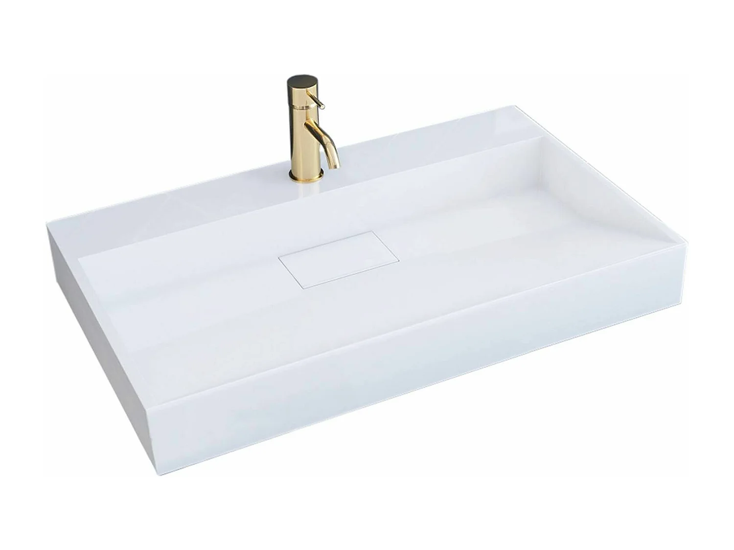 Lavabo In Conglomerato Rea Goya 70 White