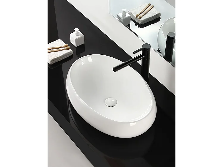 Aufsatzwaschbecken Rea Melania White