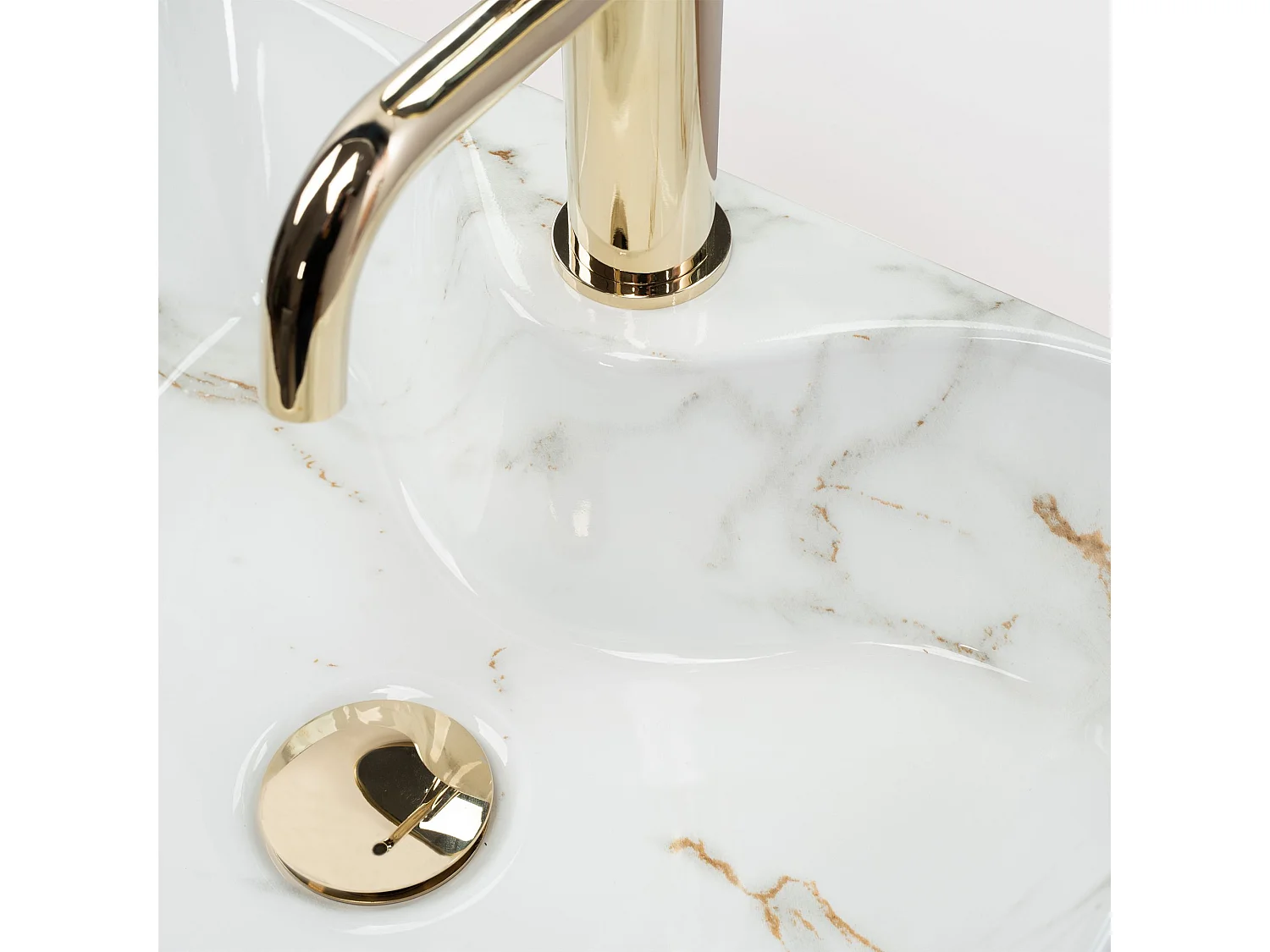 Opzetwastafel Rea Kelly Mini Shiny Aiax White Rectangle